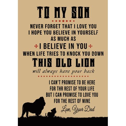 product_image_name-Generic-To my son love dad  Poster Chambre Haute Qualité-1