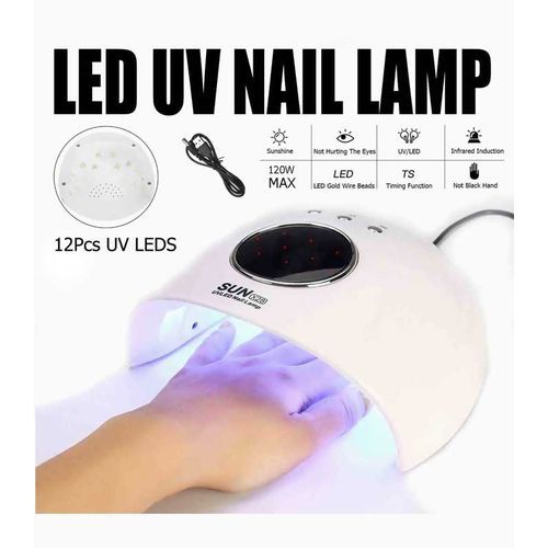 Lampe UV Sèche Ongles, 3W Lampe de Polymérisation de Colle pour