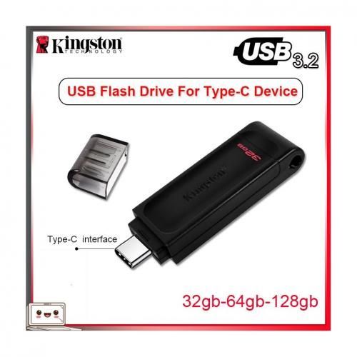 Clé USB C 3.2, Mémoire 128GB, DataTraveler 70 - Kingston - Français