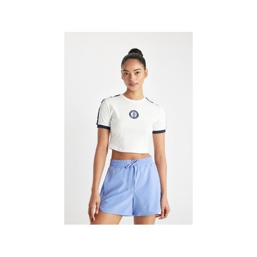 product_image_name-Defacto-T-Shirt Court Defactofit Nba Brooklyn Nets Pour Femme - B9984AX-2
