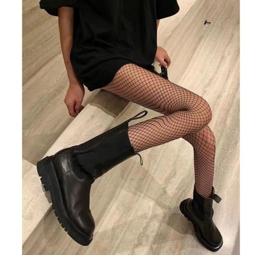 product_image_name-Generic-Bas Long fishnet pour femmes, bas en résille, noir, maille, Nylon-2