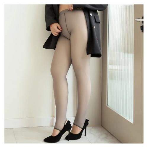 Generic Leggings thermique taille haute pour femmes, collants translucides  élastiques, pantalons chauds à prix pas cher