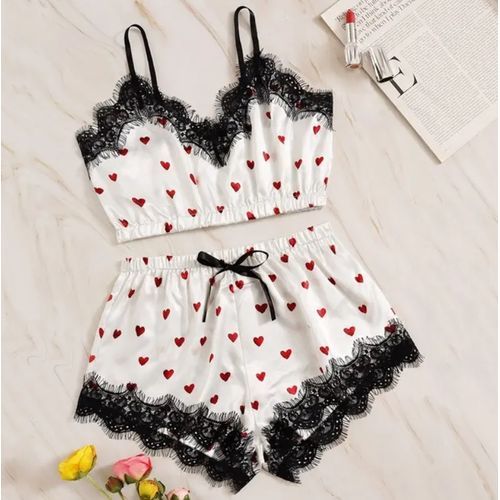 Generic Ensemble de pyjama sexy en dentelle chemise de nuit