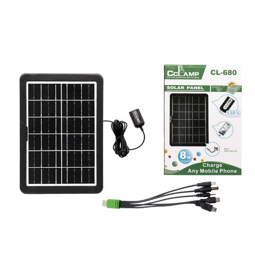 Generic Mini Panneau solaire Chargeur de téléphone portable 8w 6v - Prix  pas cher