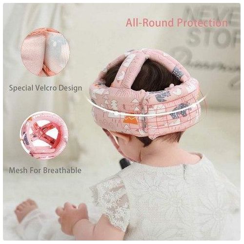 product_image_name-Generic-Casque de sécurité pour bébé, nourrisson et enfant, bonnet anti-chocs, protection de la tête réglable, de protection pour la course, la marche et le ramper.-4
