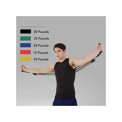 product_image_name-Generic-11pcs/set Pull Rope Fitness Exercises Resistance Bands Crossfit Latex Tubes Pedal Excerciser Body Training Workout Yoga-5