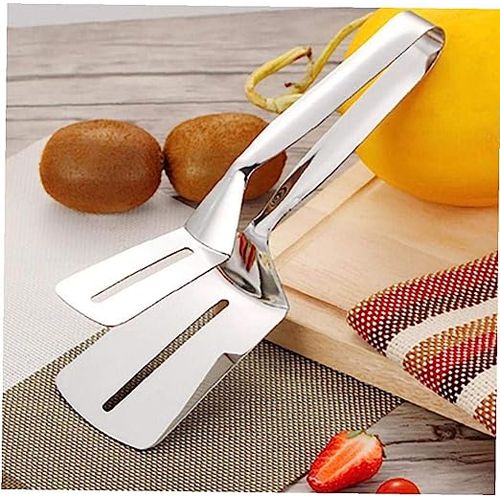 Pince à steak coordonnante en acier inoxydable, pince à gril, pelle à huile  de vidange, spatule à frire, outils de cuisine, 304 - AliExpress