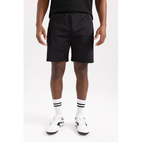 product_image_name-Defacto-Short homme en maille, coupe slim – Noir.-3