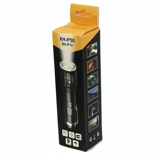 product_image_name-Generic-Lampe Torche LED Rechargeable XH-P50 – Noir-2