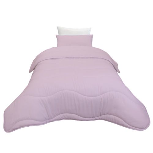 DWIRTY Couette Rose Microfibre + 1 Taie d'oreiller (lits 90-120cm) 160x220  cm à prix pas cher