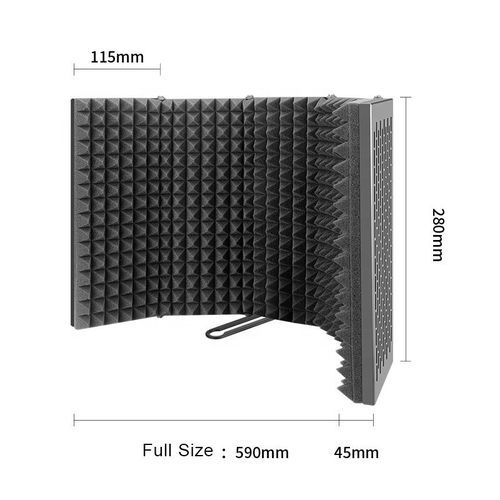 Generic Panneau acoustique pour isolation de microphone insonorisé Noir en  métal pour studio à prix pas cher