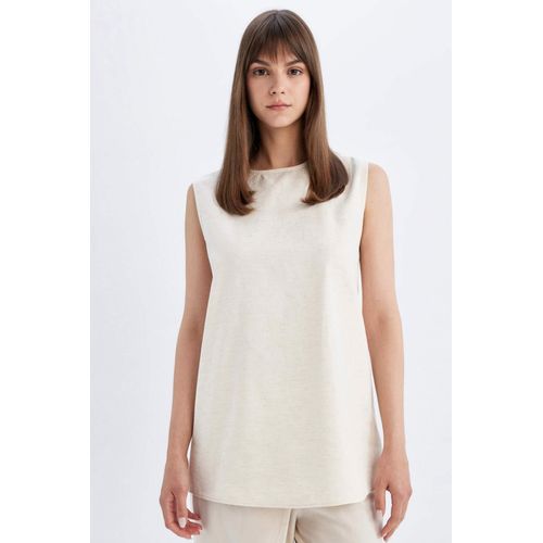 product_image_name-Defacto-تونيك نص كم قطن قصة عادية برقبة مستديرة-1