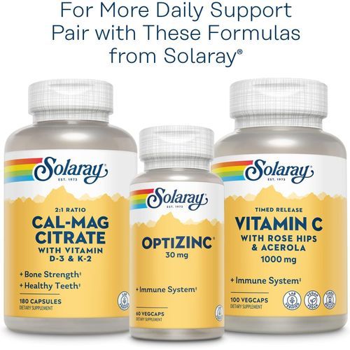 product_image_name-Solaray-Vitamin B-Complex 100 mg, Énergie saine, Formation de cellules sanguines & amp; Support de transmission d'impulsions nerveuses, 100 VegCaps ( 100 Compter )-5