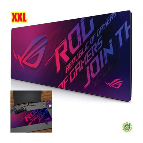 Generic Tapis souris gamer XXL Rog déco, rgb led setup, pour décoration, pc  république à prix pas cher