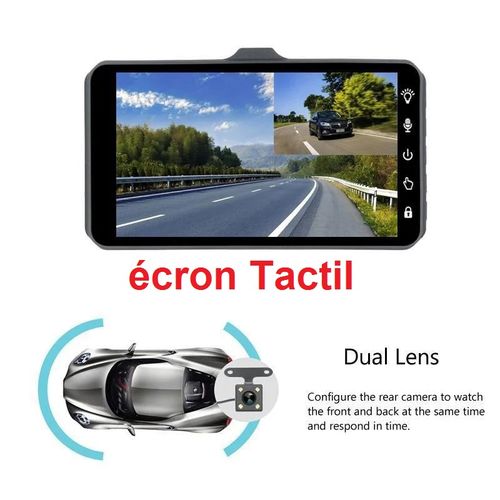 Generic Dashcam TACTIL camera voiture surveillance Rétroviseur Vidéo  Enregistreur DVR à prix pas cher