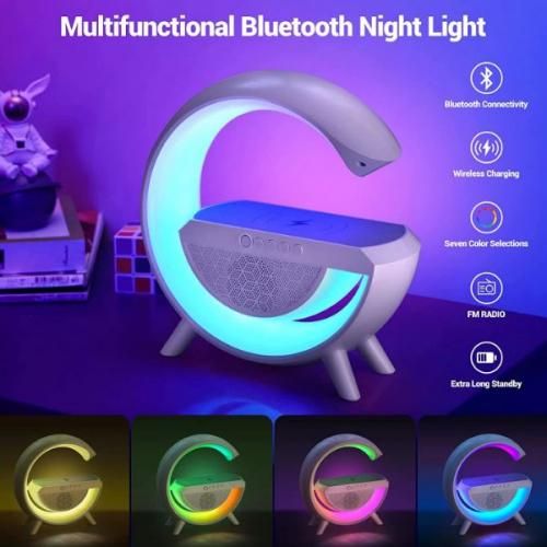 product_image_name-Generic-Lampe LED Multicouleurs Intelligente Avec Chargeur sans fil et Haut-Parleur Bluetooth USB-2