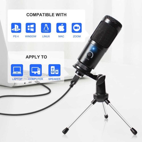 Microphone De Studio Professionnel À Condensateur Filaire Usb