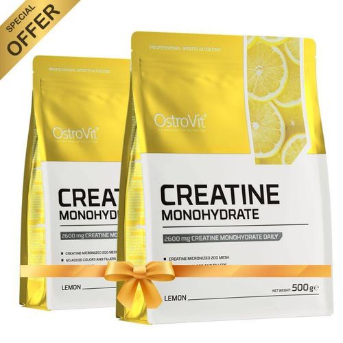 product_image_name-OstroVit-2 X Creatine Monohydrate 166 Servings Micronized 500 g Citron-1