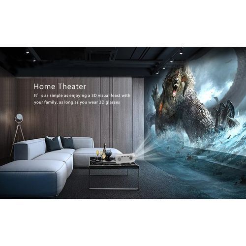 Crenova Video Projecteur Full HD 4 k * 2 k 3200 Lumens Home Cinéma Film Beamer  Proyector Datashow Data show