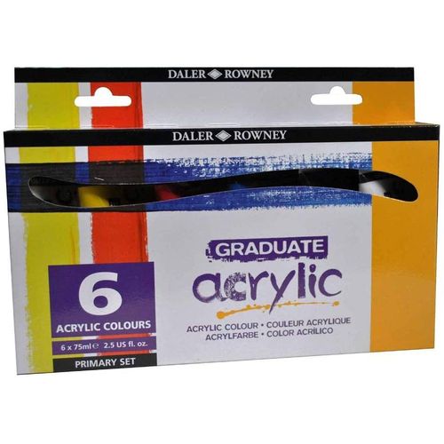 product_image_name-Daler Rowney-PACK PEINTURE ACRYLIQUE GRADUTE 6 COULEURS 75 ML-1
