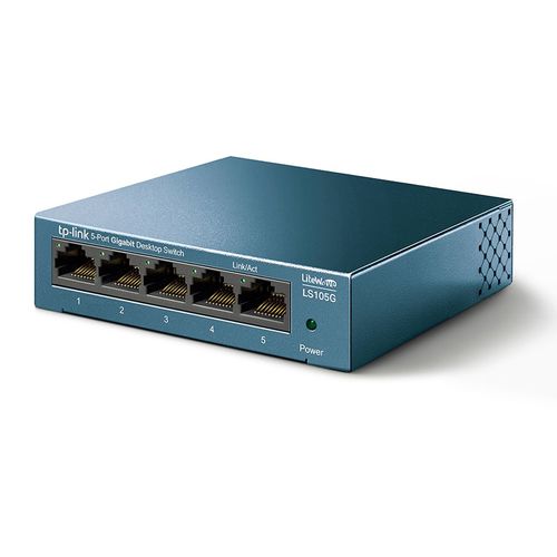 TP-Link Switch Ethernet (LS105G) Gigabit 5 ports RJ45 metallique  10/100/1000 Mbps, Idéal pour étendre le réseau câblé pour les PME et les  bureaux à domicile