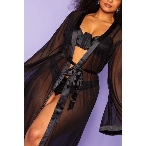 Peignoir dentelle top