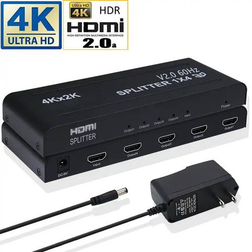 Splitter HDMI  1 entrées vers 4 sorties 4K