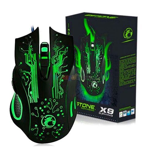 biagji Souris Gaming LED Optique Filaire Câble Gamer Ordinateur Souris -  3200 Dpi à prix pas cher