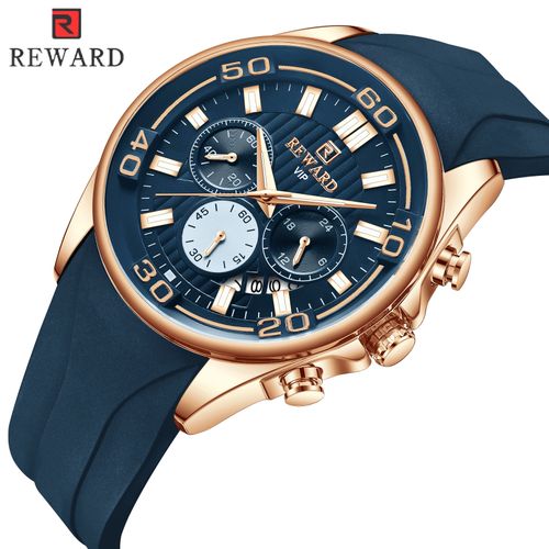 REWARD Montre Simple Bracelet En Silicon Chronographe Pour Homme