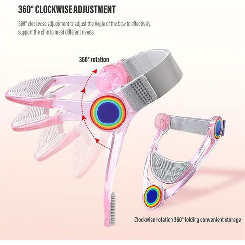 product_image_name-Generic-Support de menton multicolore – Collier cervical ergonomique réglable 360° avec design moderne-3