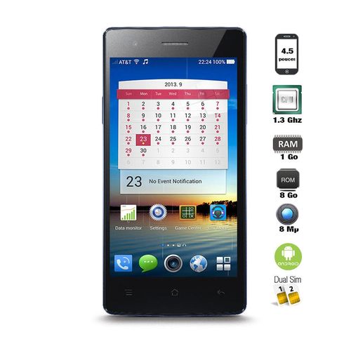 Oppo NEO 5 – اندرويد 4.4.2 – مزدوج سيم – 8 Go – أسود