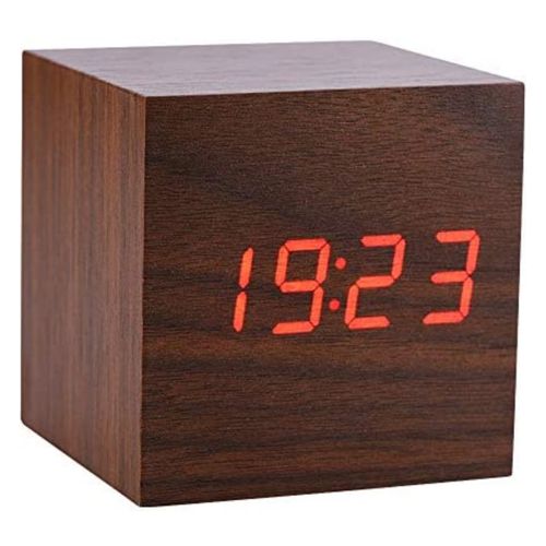 Generic Cube LED Click Clock Réveil avec activation sonore (heure, date et  température) à prix pas cher