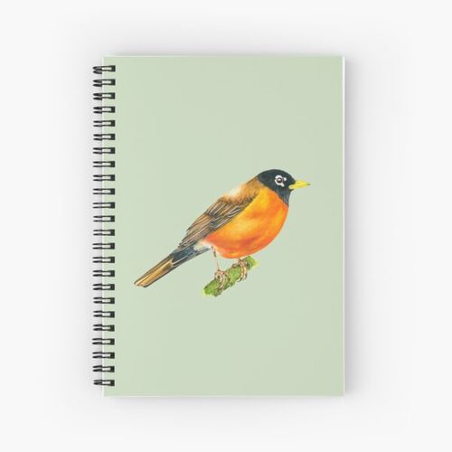 product_image_name-Generic-American Robin  Spiral Notebook Bloc note-1