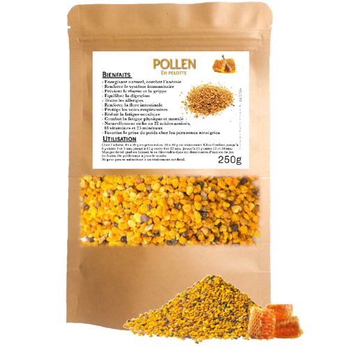 Graines PINE POLLEN (Pollen de pin) - Produit de qualité supérieure de  l'original, Certifié ISO-9001