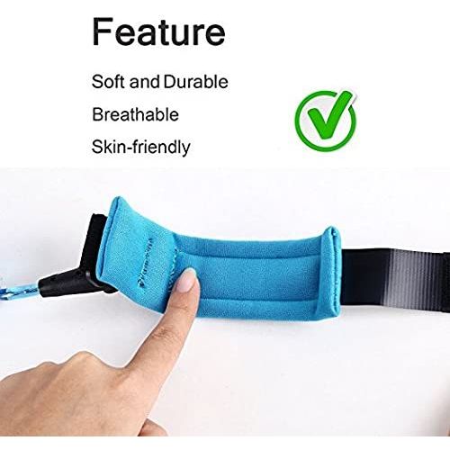 Ceinture poignet anti-perte pour bébé Conruich Dragonne sécurité pour  enfants 2,5 m rotative à 360 ° Corde métallique élastique Bracelet coton