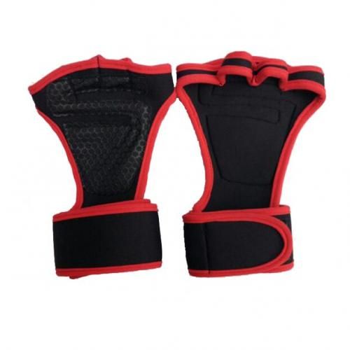 Rouge Crossfit Gants D'entraînement paume protectors guards pour Fitness