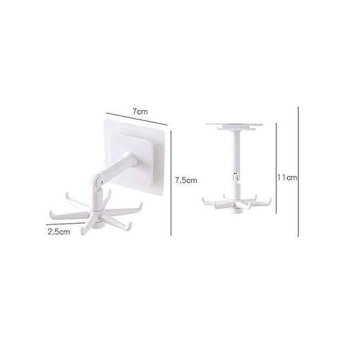 product_image_name-Generic-2crochets rotatif mural multfonction,sans perforation,pour cuisine,salle de bain-4
