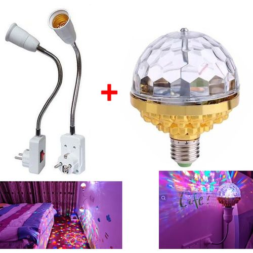 Generic Pack Ampoule boule magique + Adaptateur pour lampe Douille