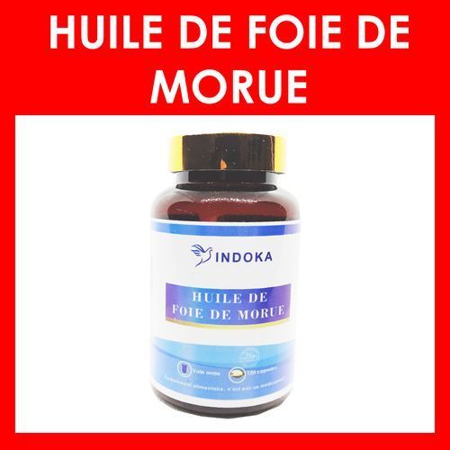 Huile de foie de morue 120 Capsules Indoka