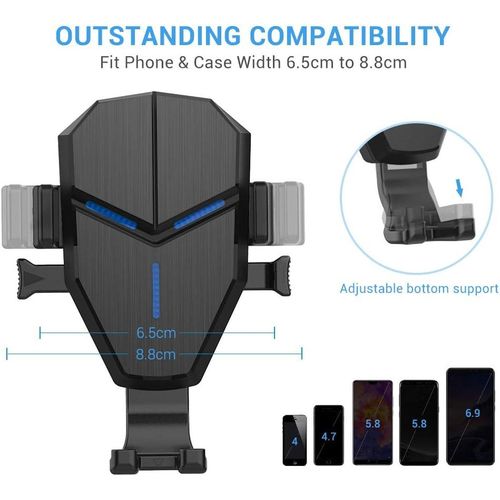 product_image_name-Chargepro-Chargeur sans fil pour voiture Ventilation d’Aération 360°Rotatif Réglable-4