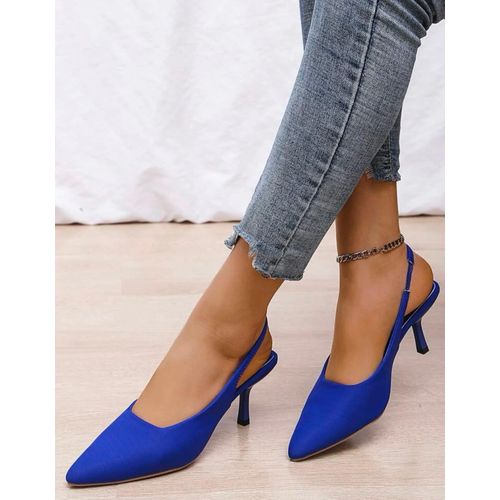 SHEIN Escarpins a bout pointu a bride arriere a talons a la mode