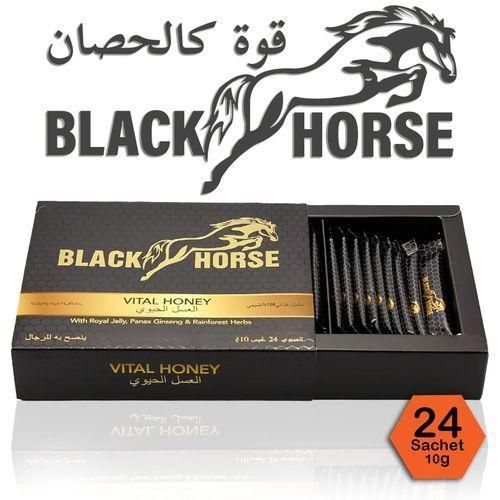 product_image_name-Generic-BIack Horse V-honey // énergie MAX, Puissance MAX, Aliments biologiques pour hommes, Miel de gelée royale biologique de haute qualité, Miel royal personnalisé (paquet de 24 sachets)-1