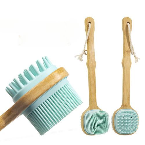 Generic Brosse de bain pour le corps à long manche,massage double face à  prix pas cher