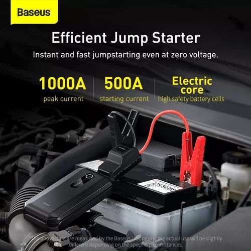 Baseus démarreur de saut de voiture, 10000mAh, 1000a, batterie d'alimentation  d'urgence Portable à prix pas cher