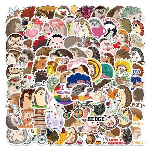 product_image_name-Generic-60pcs Hedgehog Stickers-1