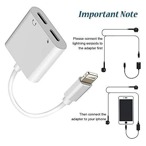 Adaptateur et répartiteur pour casque IPhone, 2 en 1 double