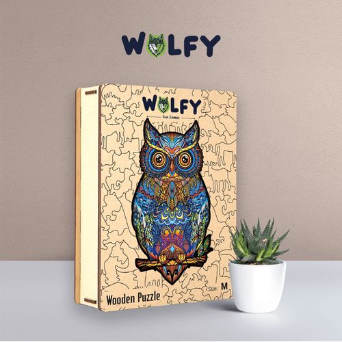 product_image_name-WOLFY-(A4) - بزل خشبي الغزلان الأحمر + البومة البومة - للكبار والأطفال +12 سنة-6
