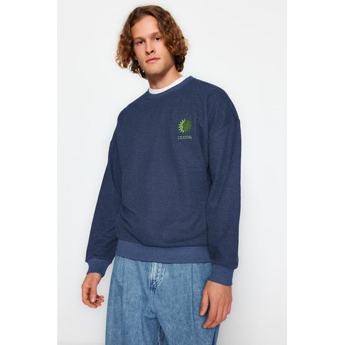 product_image_name-Trendyol-Sweat-Shirt Pour Homme - Bleu Marine-2