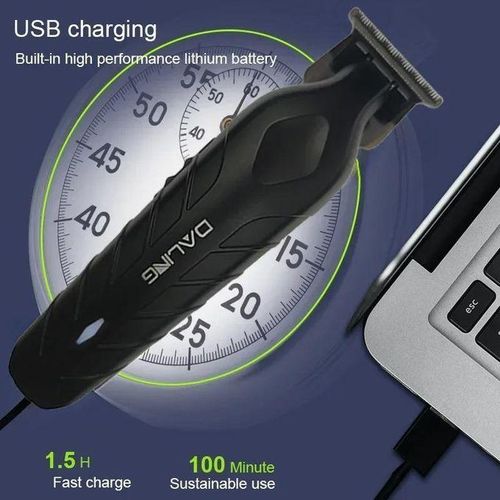 product_image_name-Generic-Daling DL-1767 nouvelle tondeuse à cheveux sans fil portable, tondeuse à cheveux professionnelle pour hommes avec chargement USB Machine de coupe de cheveux-4