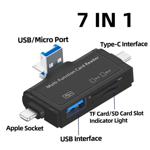 LECTEUR MULTI CARTES OTG AVEC PORT USB